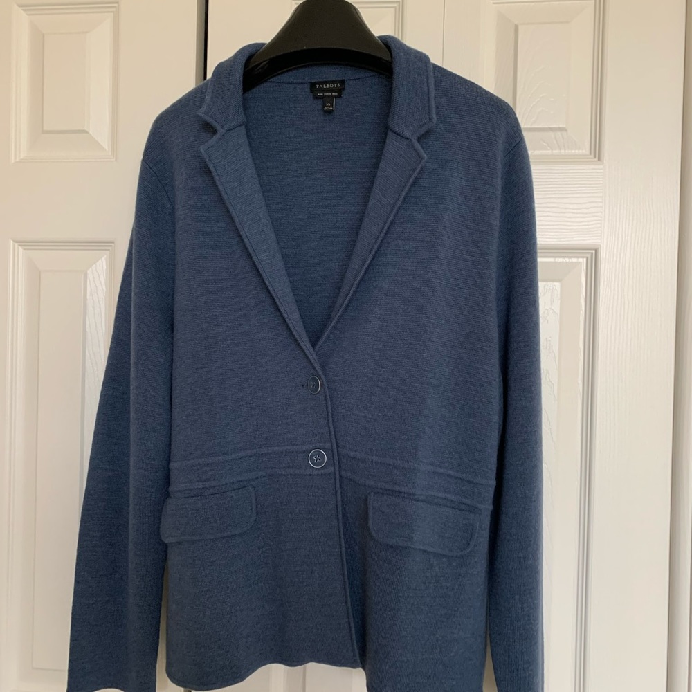 Talbots sweater blazer